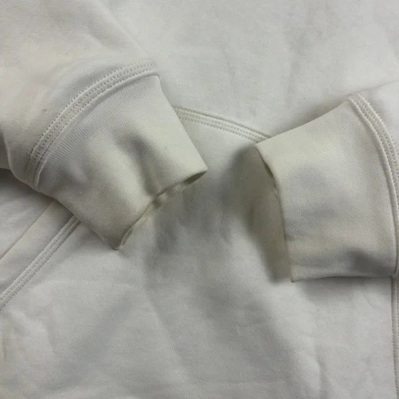 NIKE Men’s White Hoodie White Swoosh Sweatshirt size: Large - Picture 4 of 8